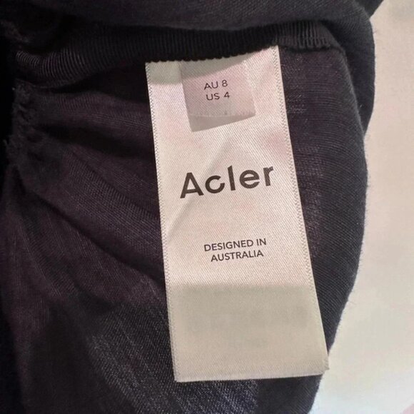 Acler Edna Linen-Blend Mini Dress sz 4 - Picture 15 of 16